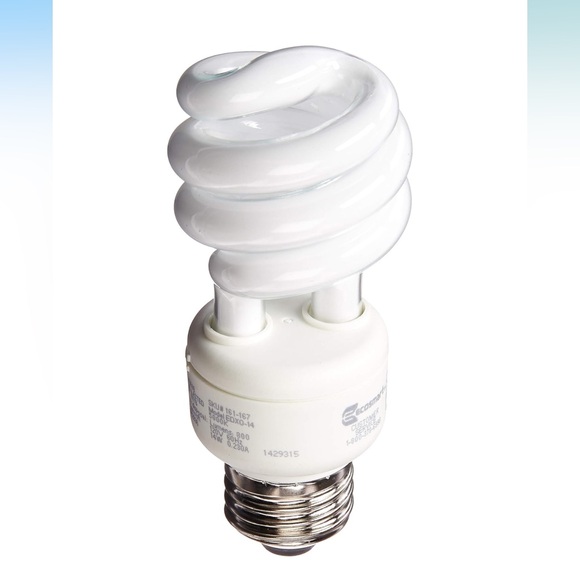 60-Watt Equivalent Daylight (5000K) Spiral CFL Light Bulb (8‎ pack) - Picture 1 of 6